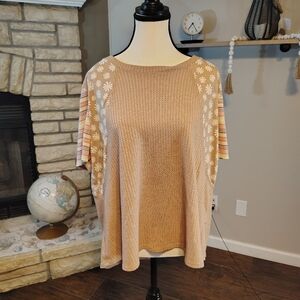 Floral Beige Women's Top